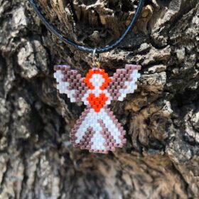 Angel Handmade Necklace with Miyuki Beads (1649)